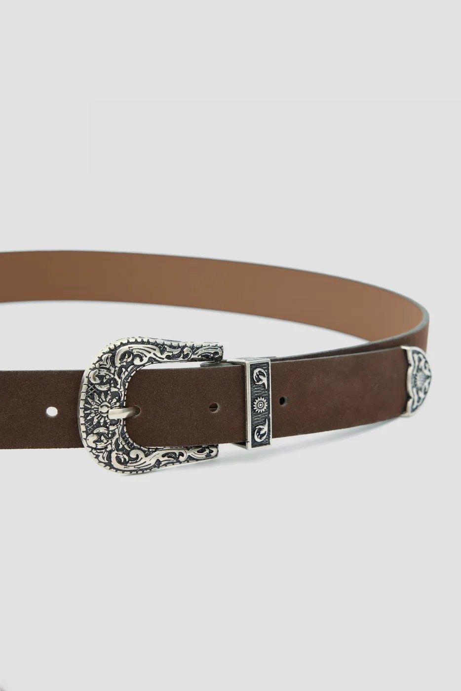 faux suede belt