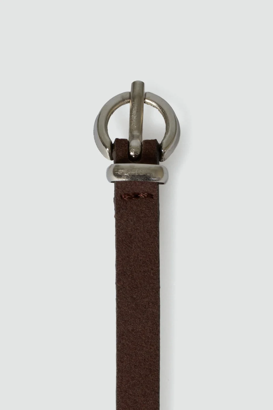 faux suede skinny belt faux suede skinny belt in brown