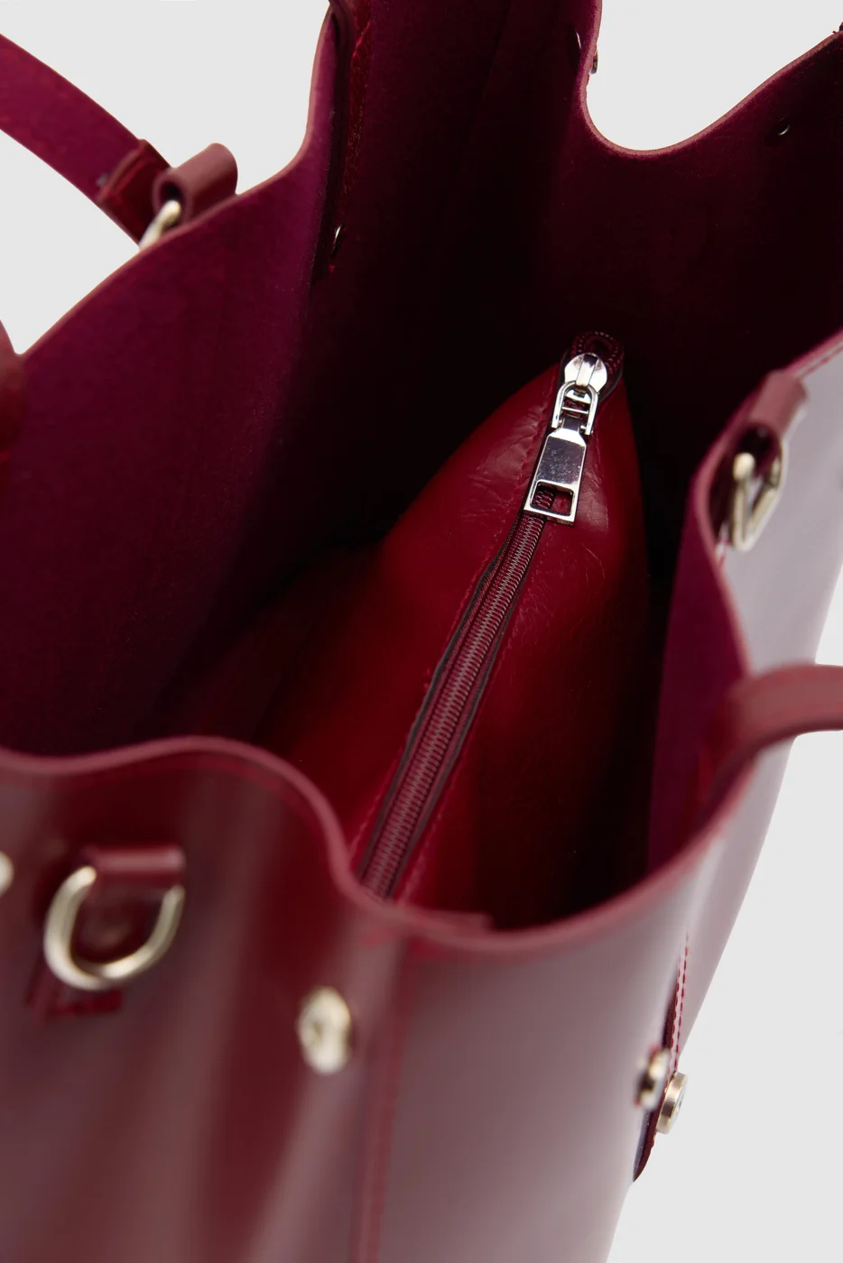 faux leather shoulder bag faux leather shoulder bag in burgundy