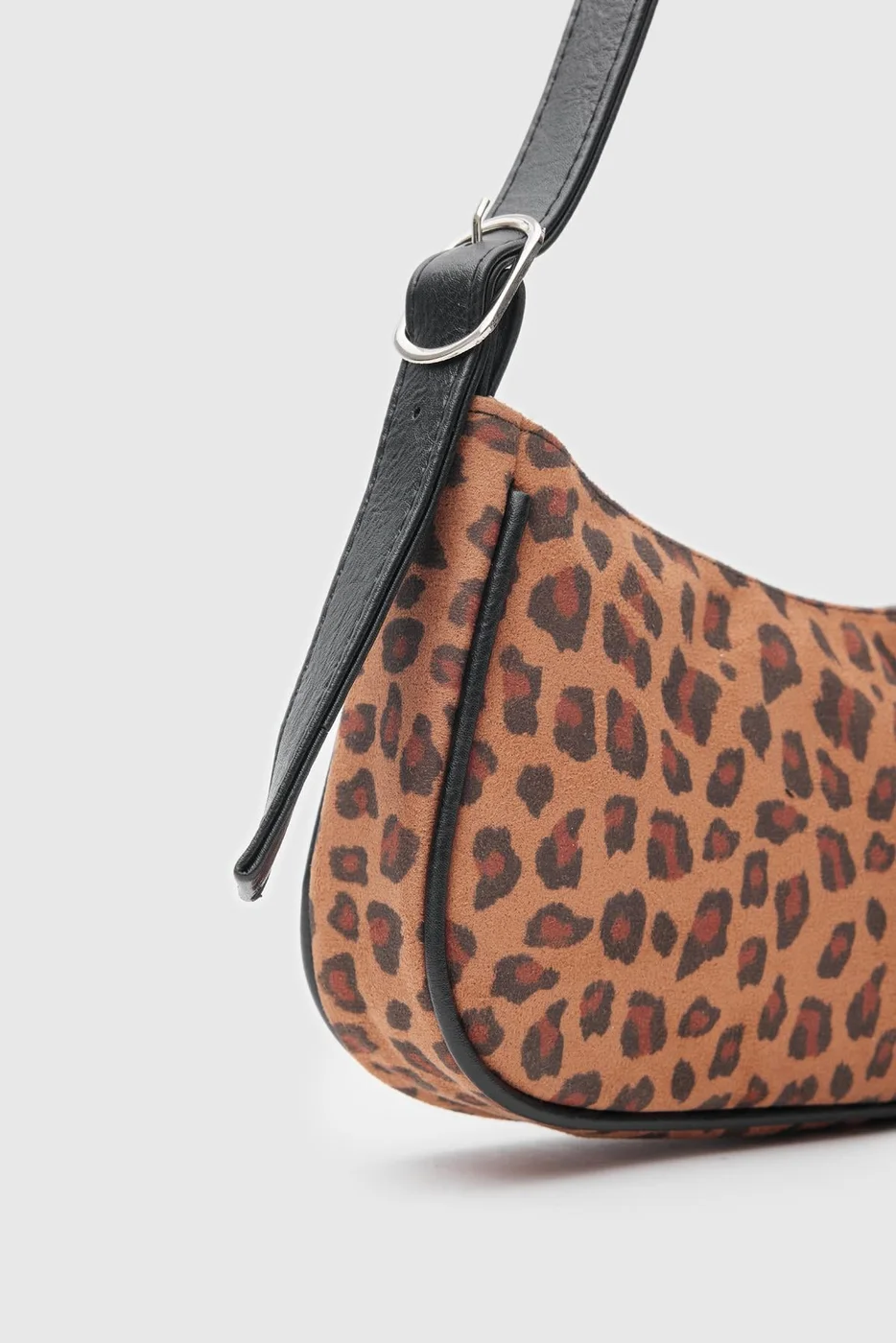 faux leather baguette bag