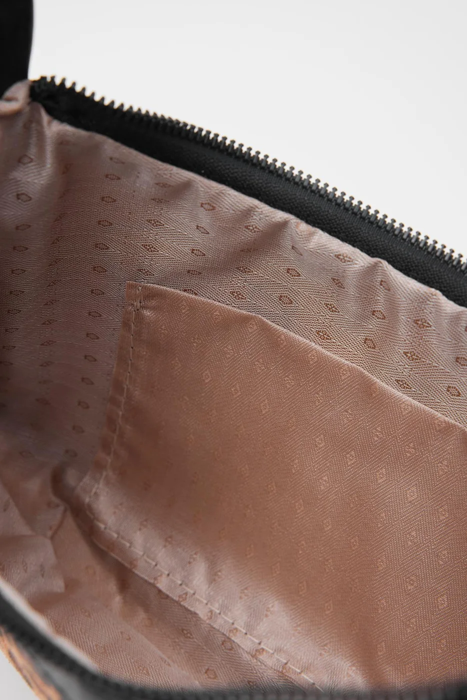 faux leather baguette bag