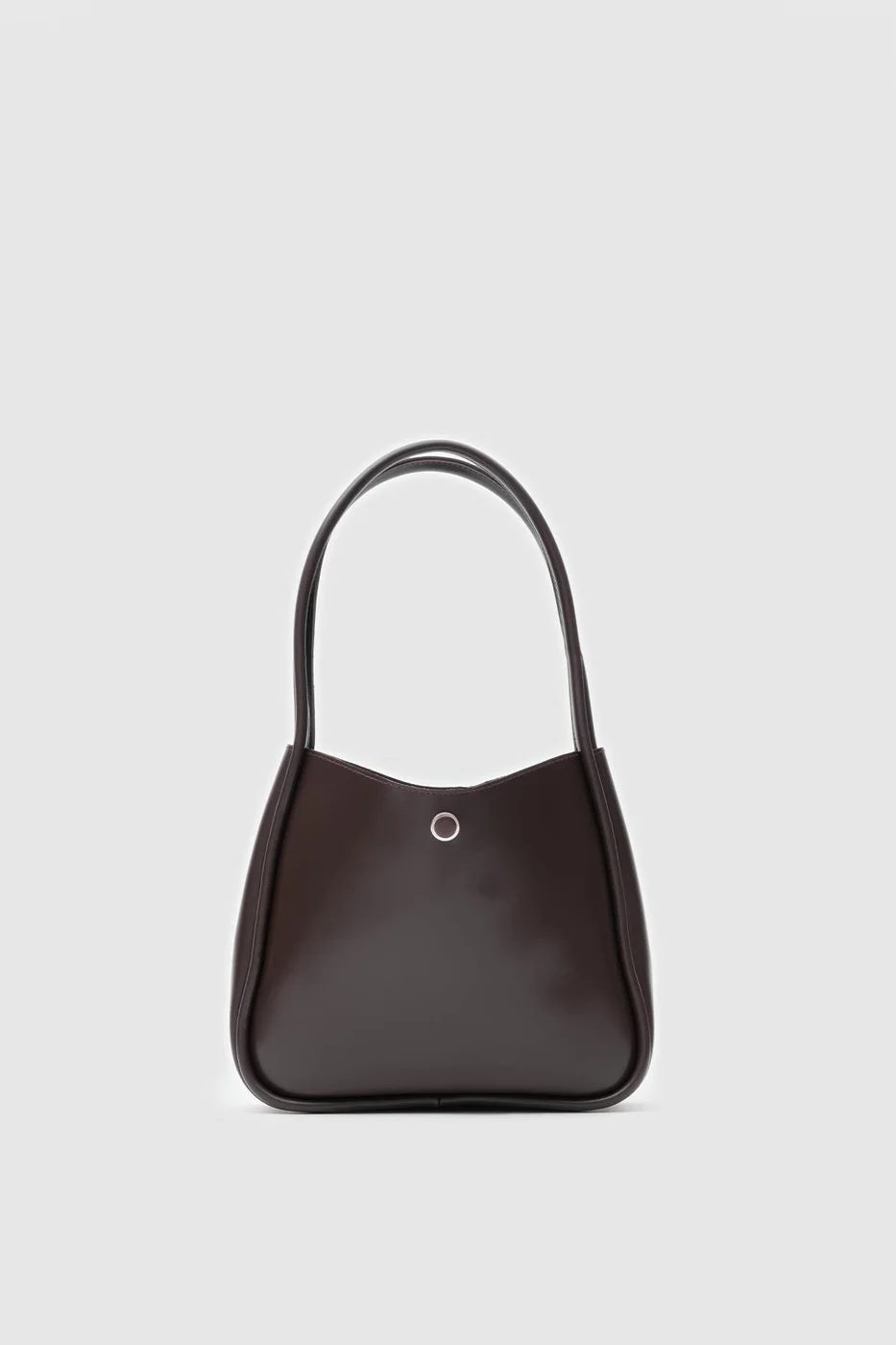 Faux leather shoulder bag