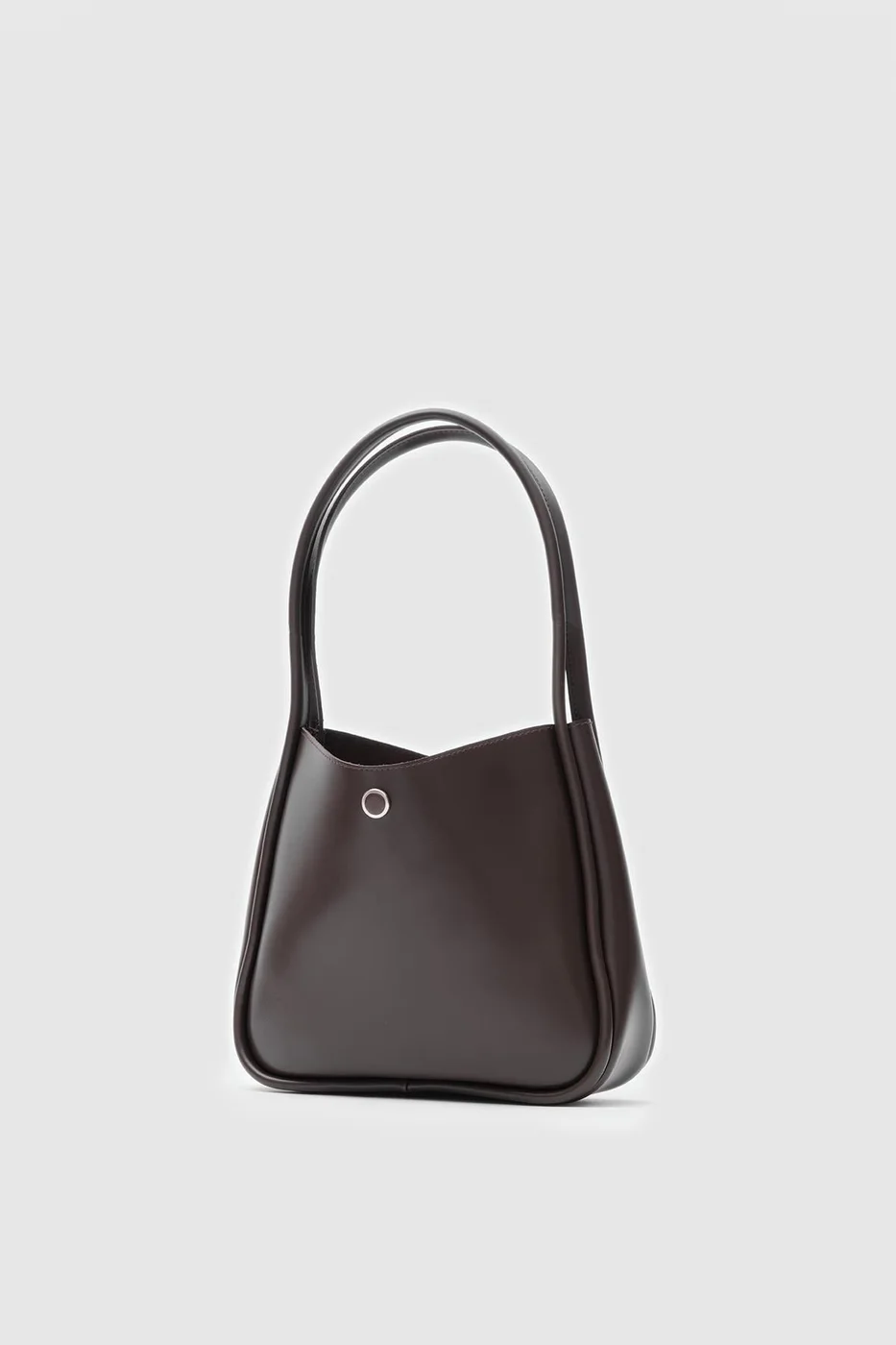 Faux leather shoulder bag