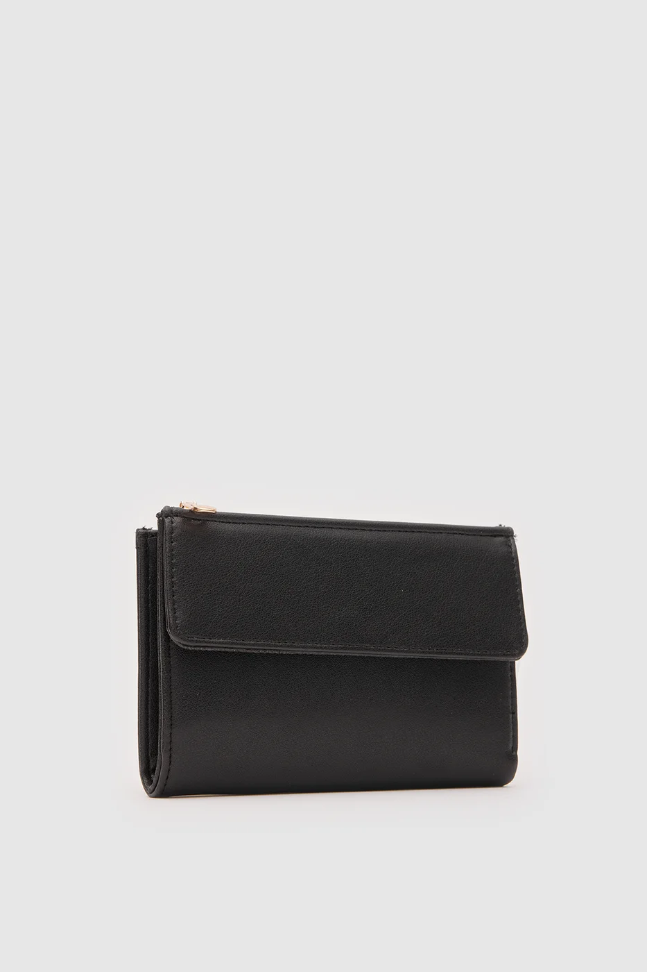 faux leather wallet faux leather wallet in black