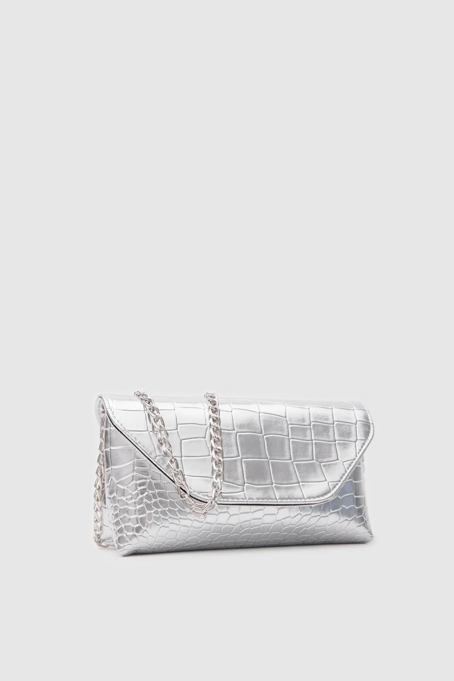 faux leather crossbody bag faux leather crossbody bag in silver