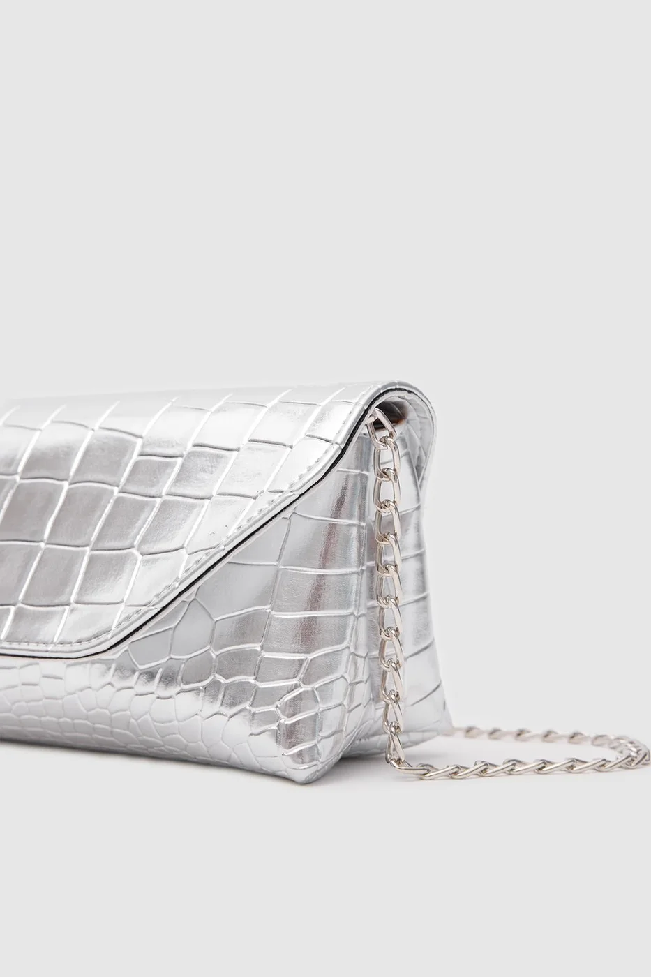 faux leather crossbody bag faux leather crossbody bag in silver