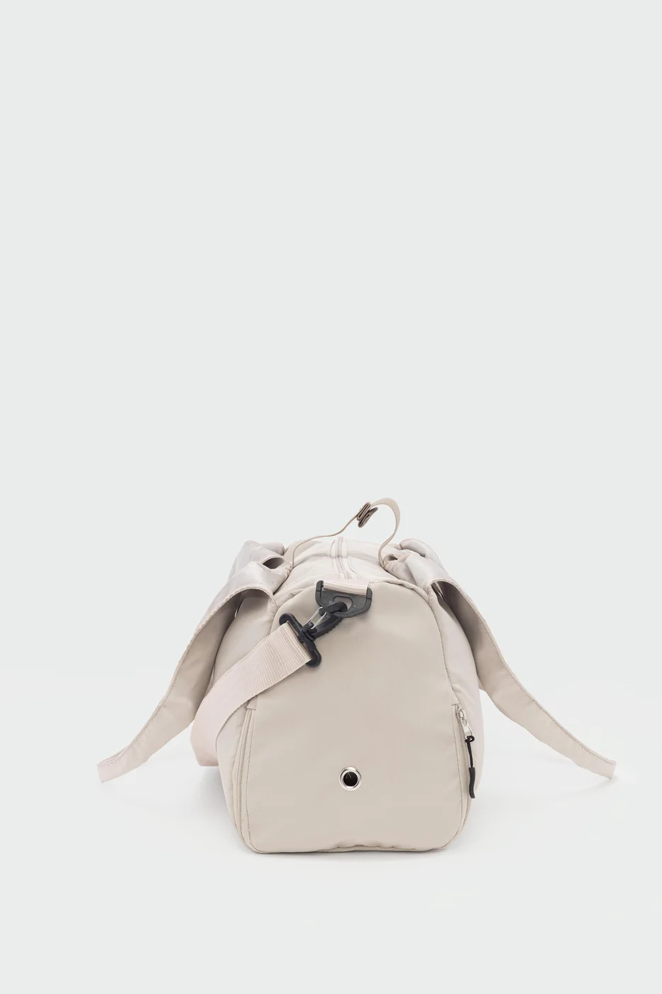 faux leather shoulder bag for stylish organization in beige