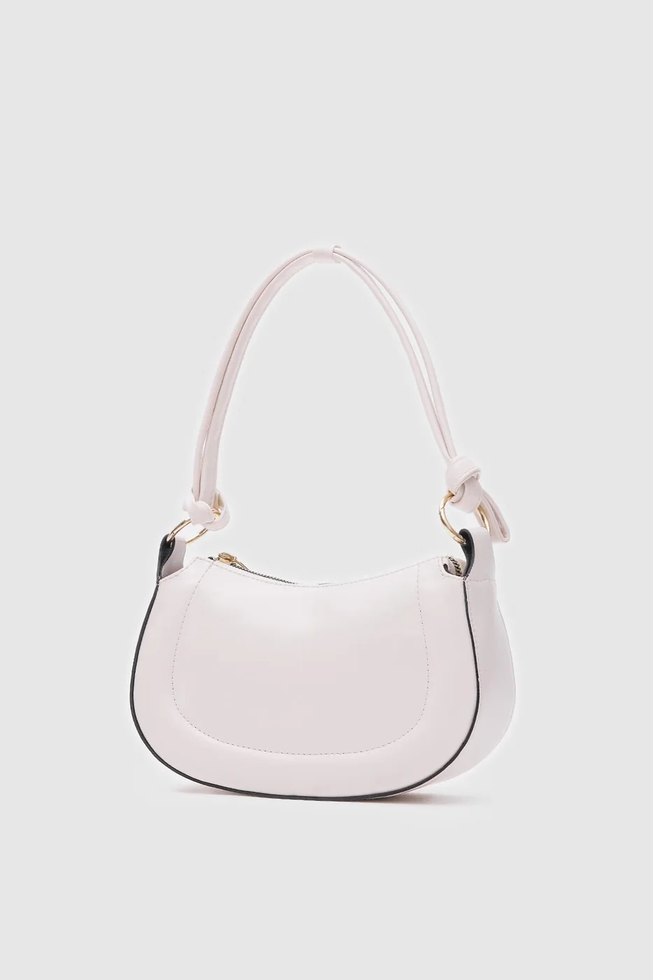 faux leather baguette bag