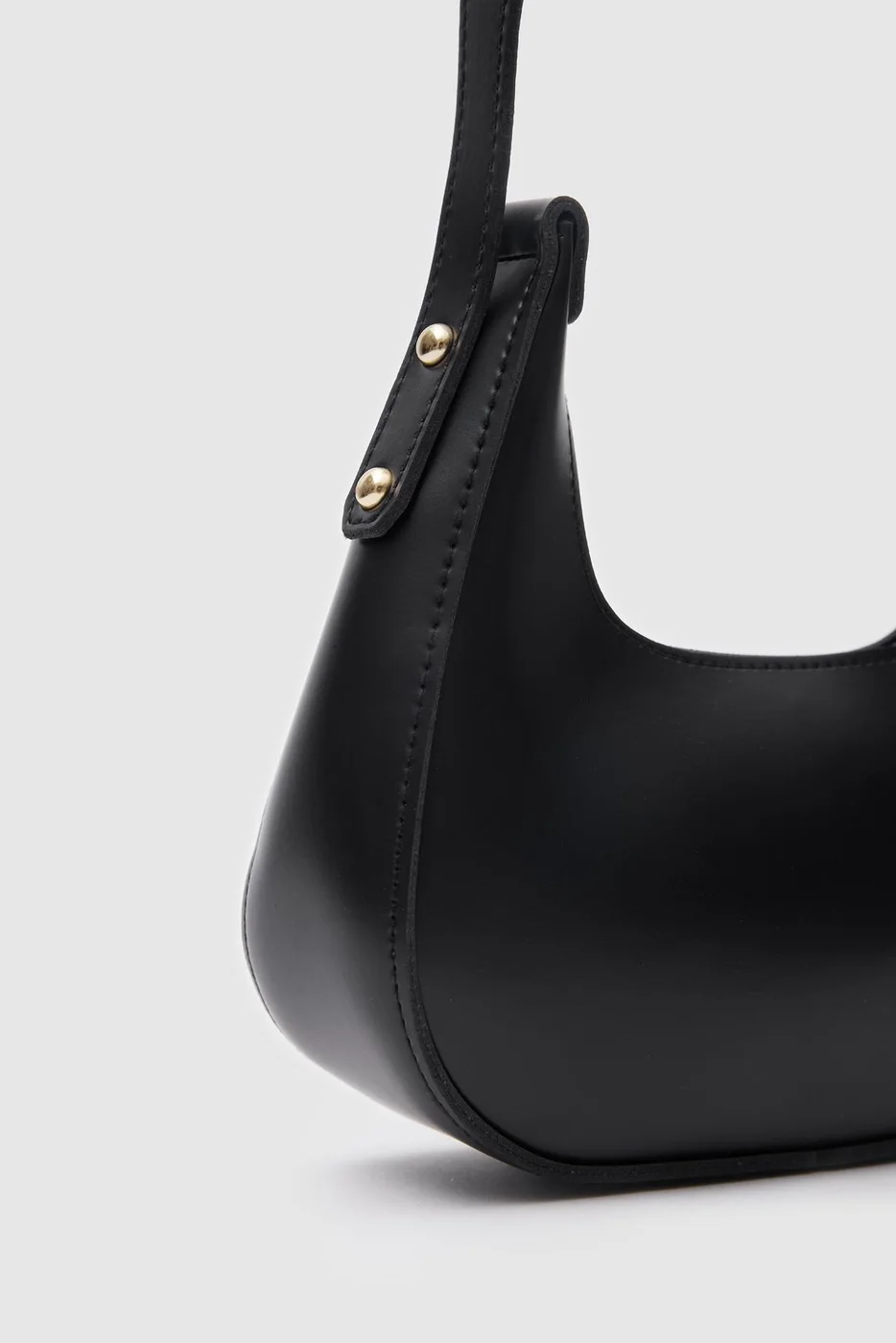 faux leather baguette bag faux leather baguette bag in black