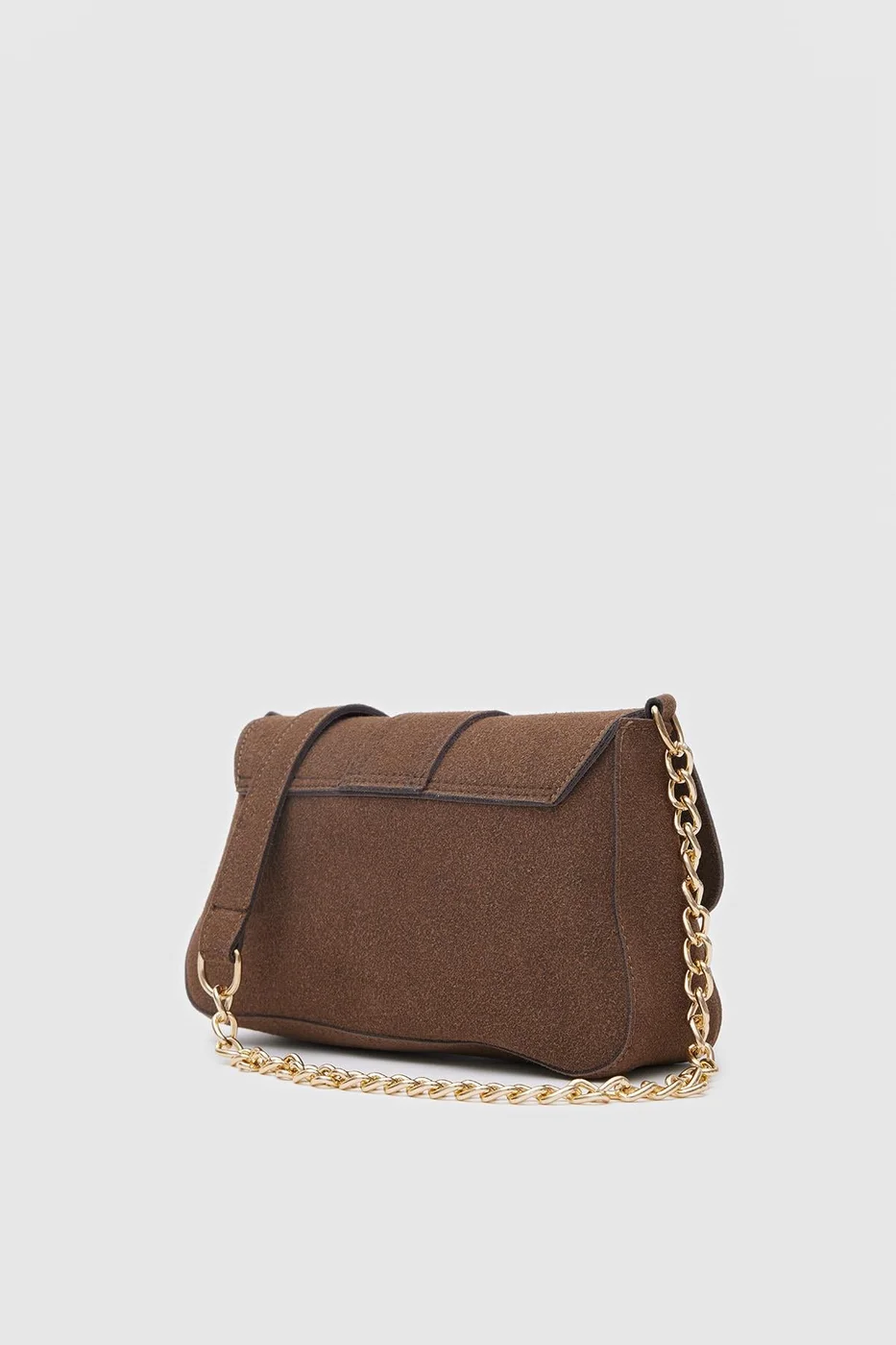 faux suede crossbody bag faux suede crossbody bag in dark brown