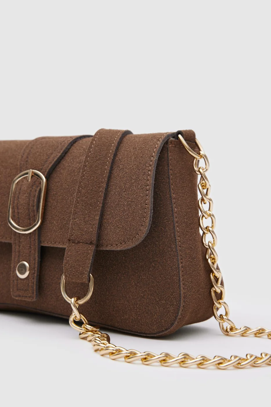 faux suede crossbody bag faux suede crossbody bag in dark brown