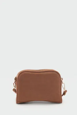 faux suede crossbody bag