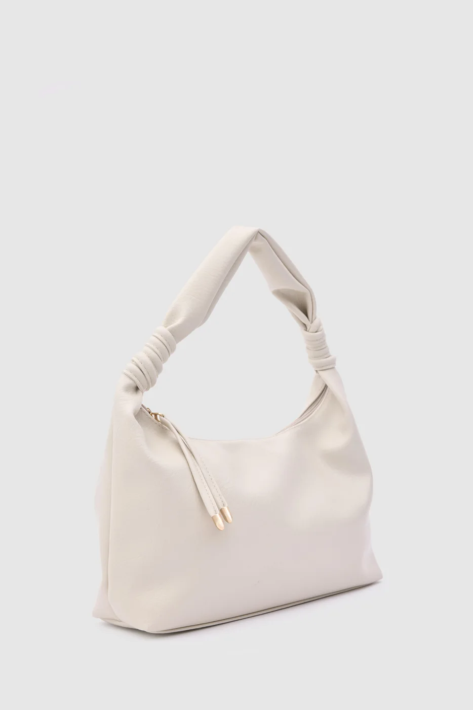 Faux leather shoulder bag Faux leather shoulder bag in cream