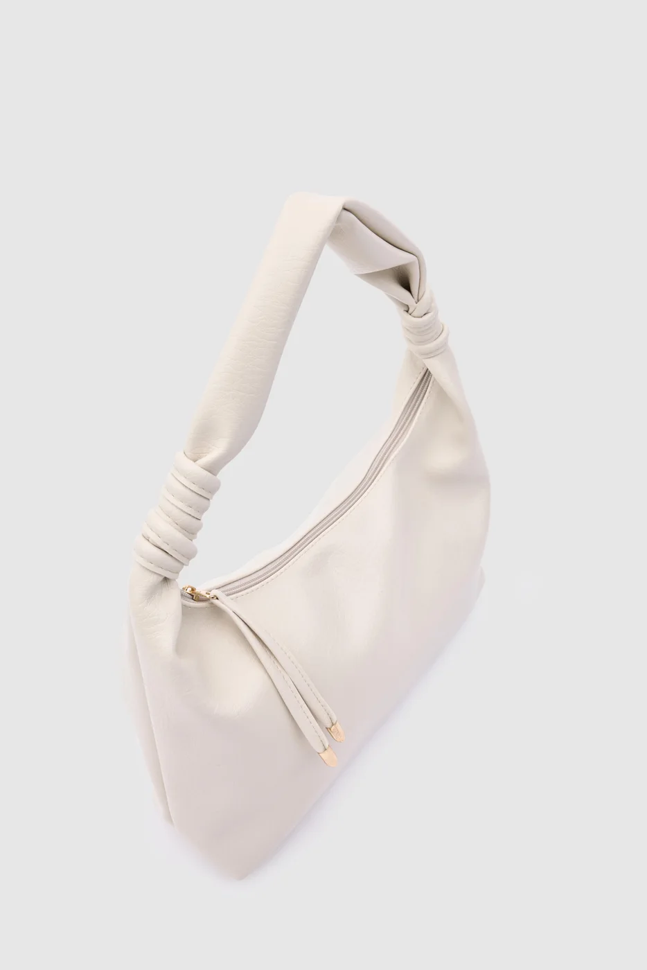 Faux leather shoulder bag Faux leather shoulder bag in cream