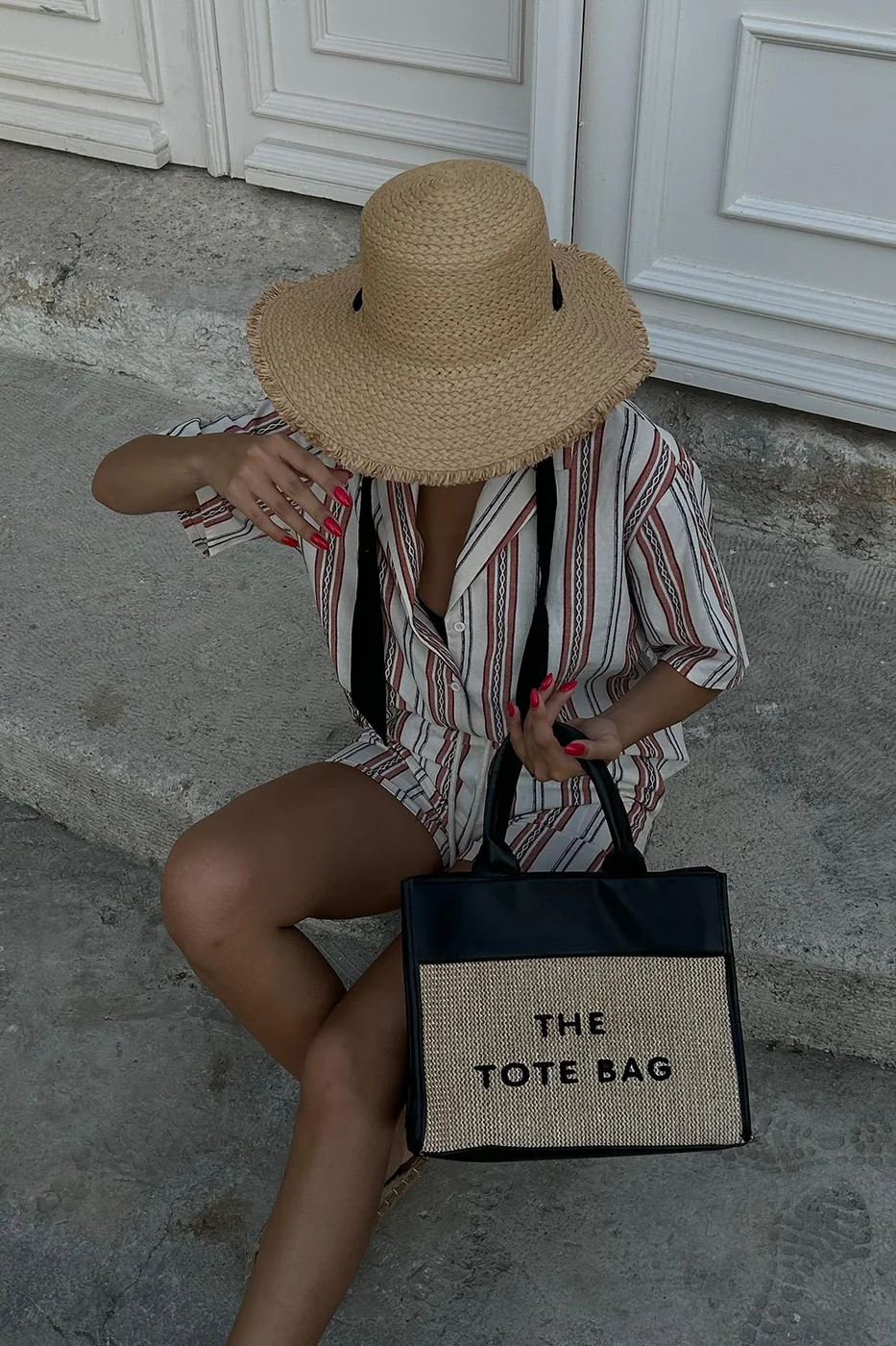straw tote bag for summer outings