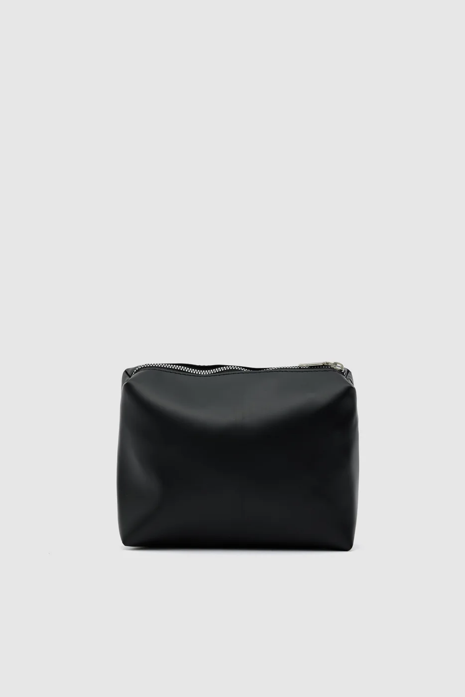 faux leather shoulder bag in black