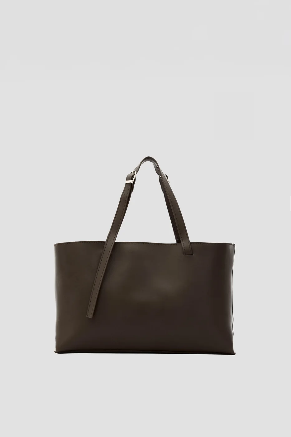 faux leather shoulder bag faux leather shoulder bag in brown