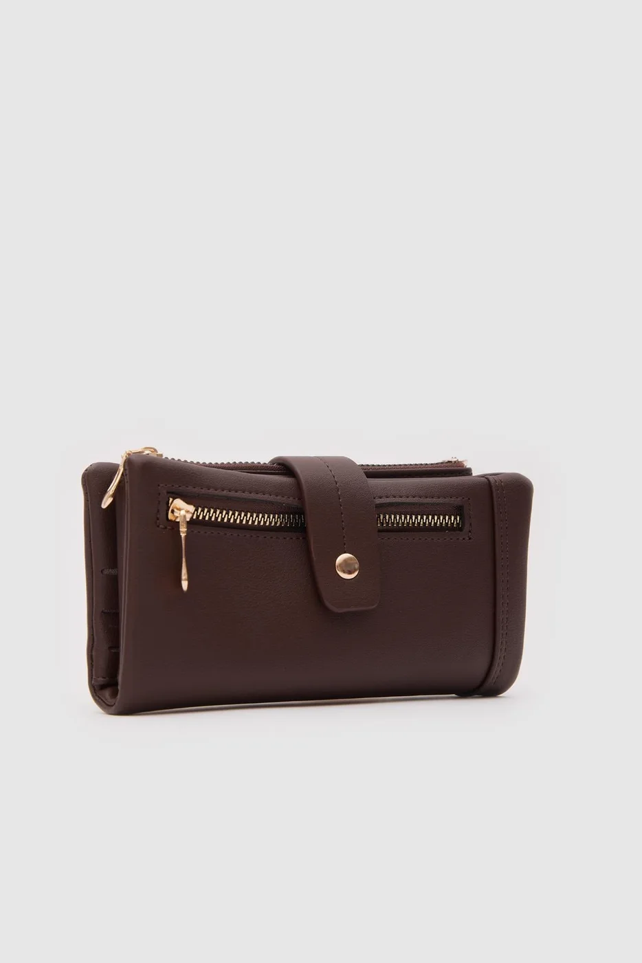 Faux leather wallet for everyday use Faux leather wallet for everyday use in dark brown