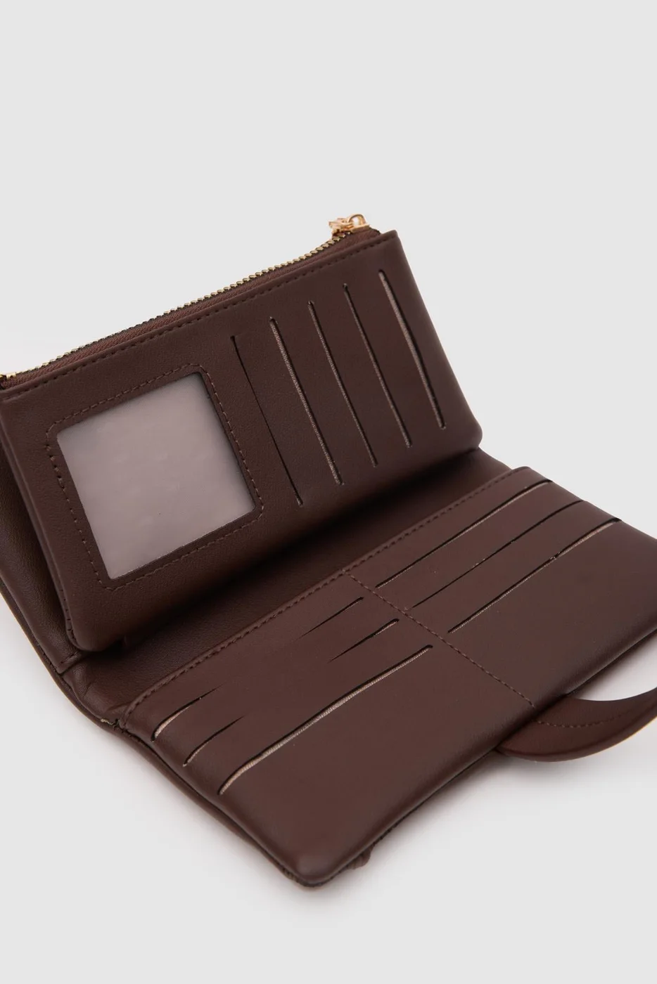 Faux leather wallet for everyday use Faux leather wallet for everyday use in dark brown
