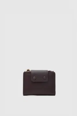 Faux Leather Wallet Faux Leather Wallet in dark brown