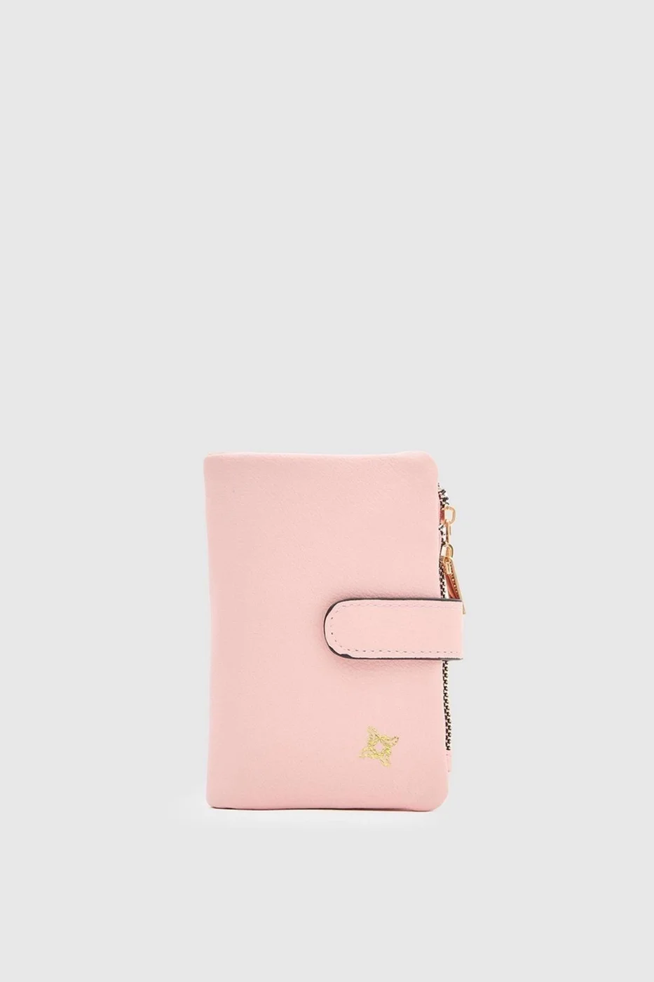 Faux leather wallet by Kei Faux leather wallet by Kei in blush