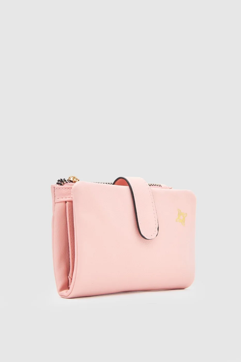 Faux leather wallet by Kei in blush