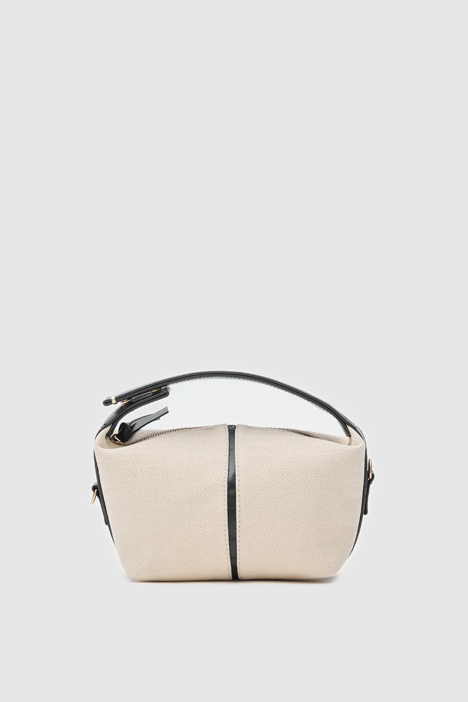 Canvas crossbody bag for daily use in black