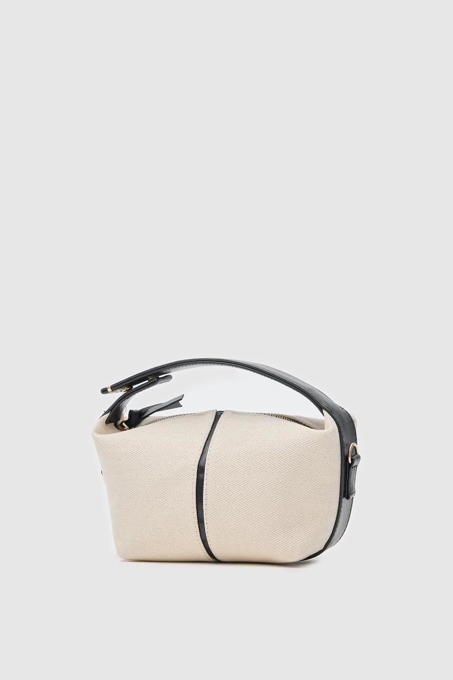 Canvas crossbody bag for daily use in black
