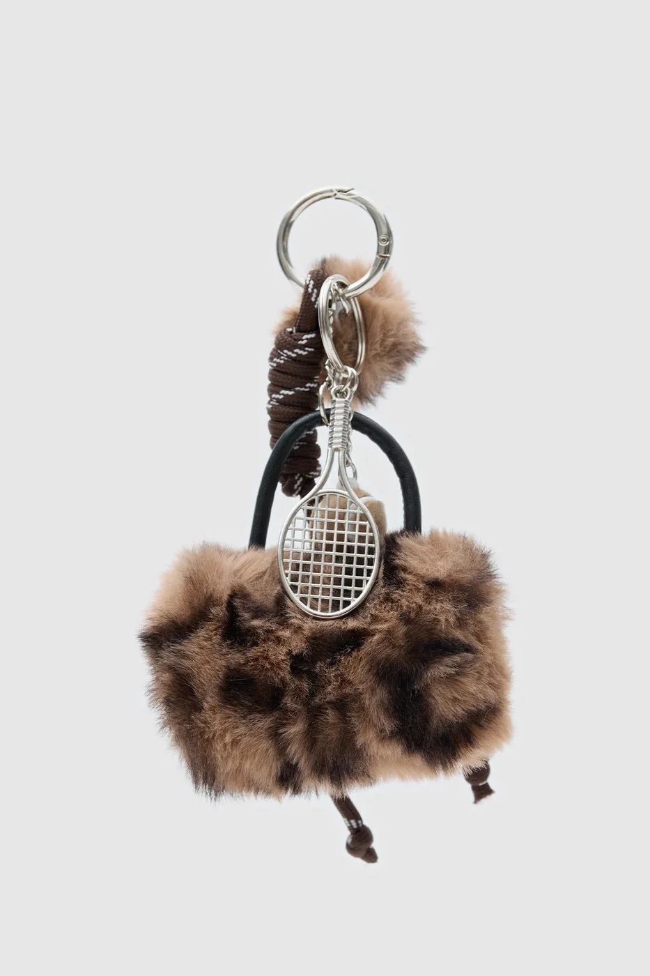 Leopard print bag charm Leopard print bag charm