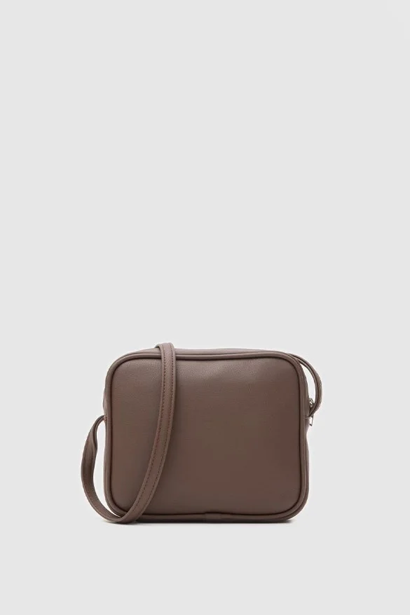 Faux leather crossbody bag for women Faux leather crossbody bag for women in dark brown
