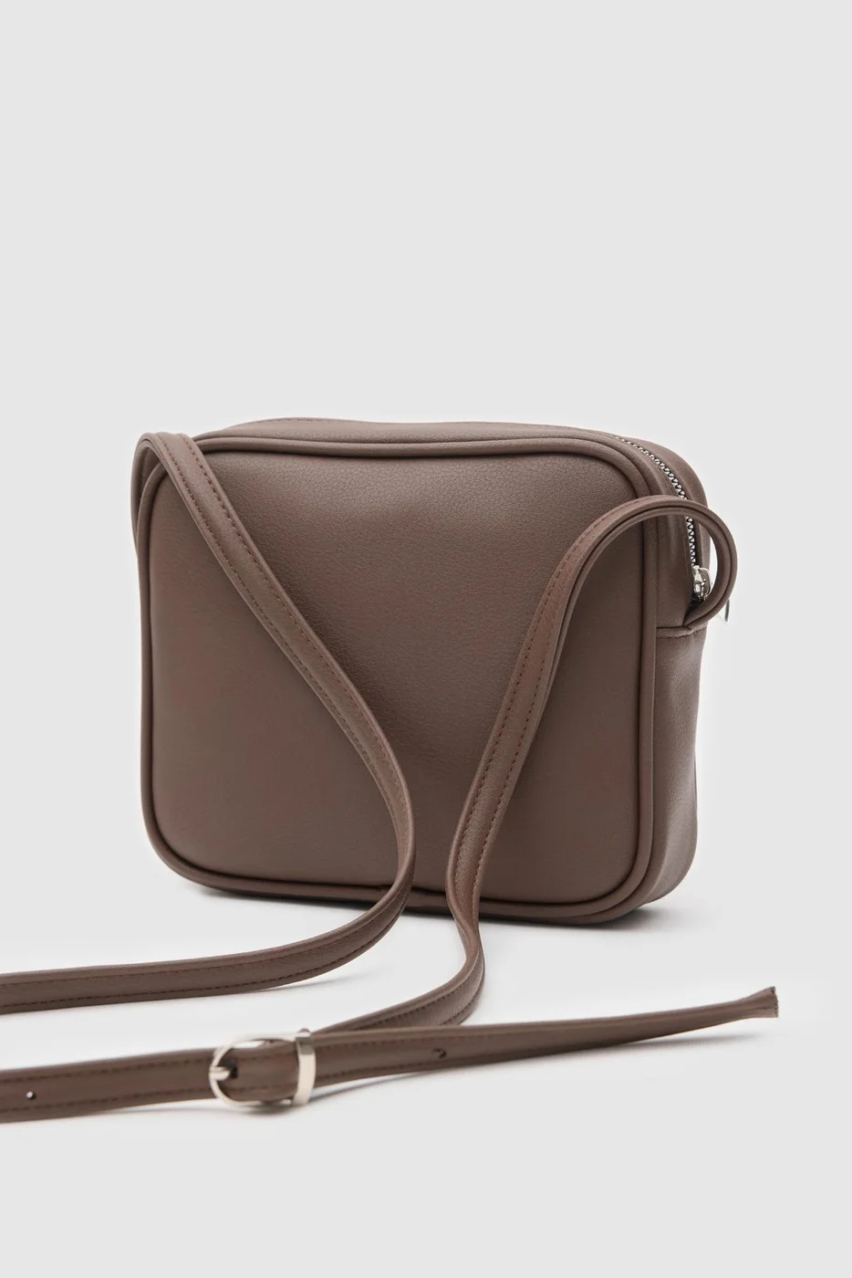 Faux leather crossbody bag for women Faux leather crossbody bag for women in dark brown