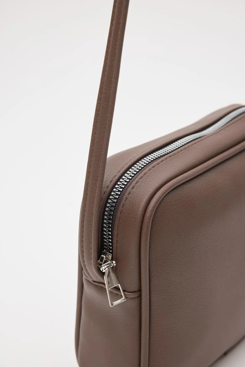 Faux leather crossbody bag for women Faux leather crossbody bag for women in dark brown