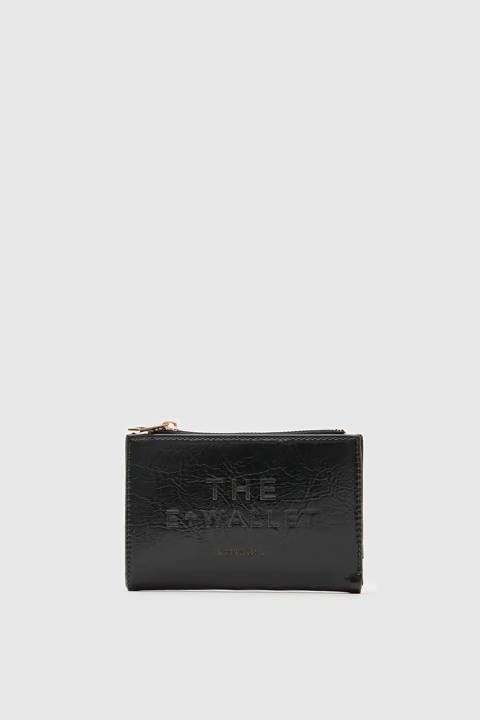 Faux Leather Wallet in olive green