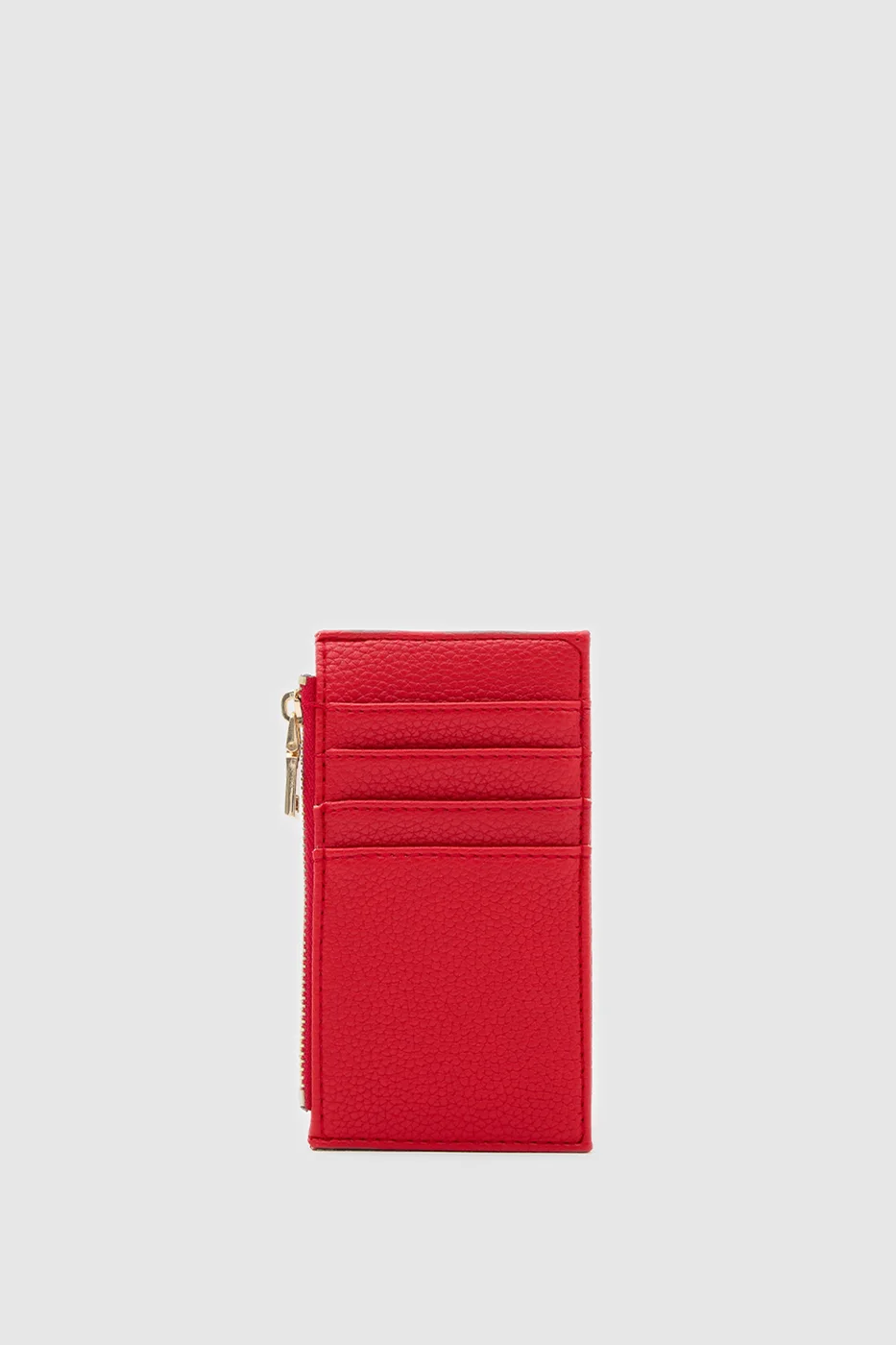 Faux leather card holder Faux leather card holder in red
