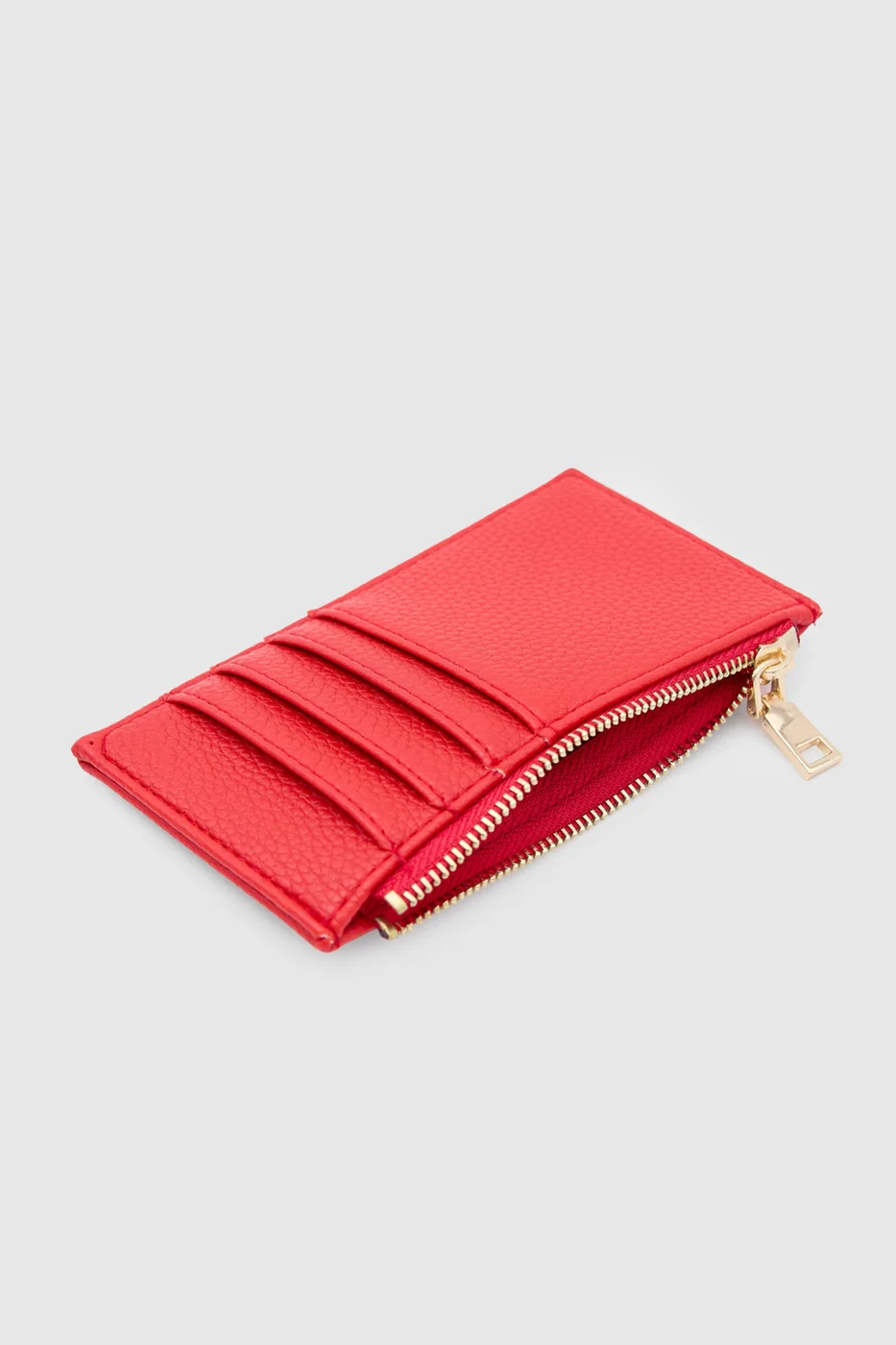 Faux leather card holder Faux leather card holder in red