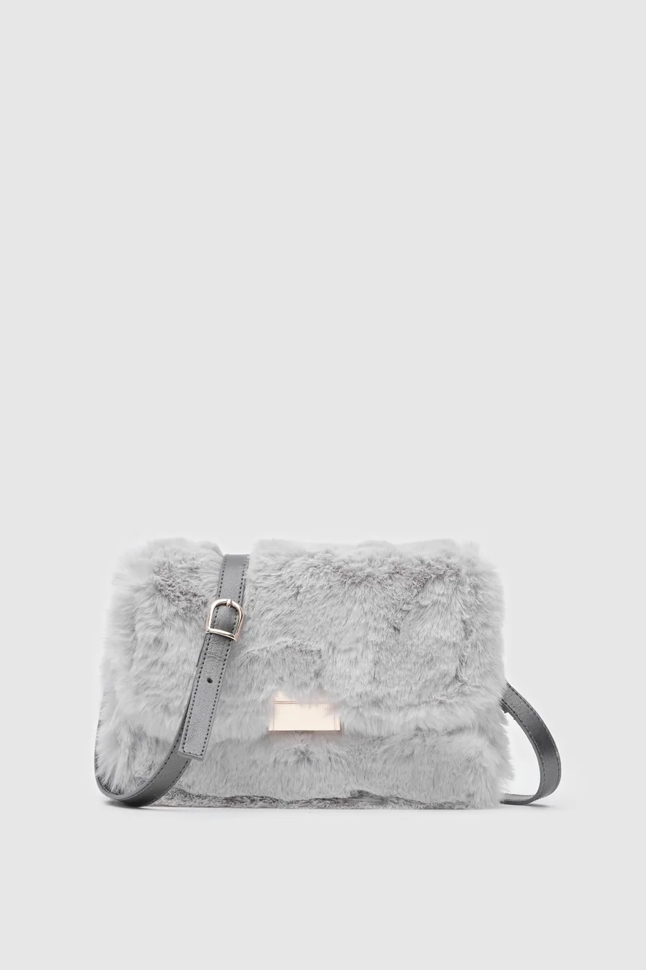 teddy crossbody bag in grey
