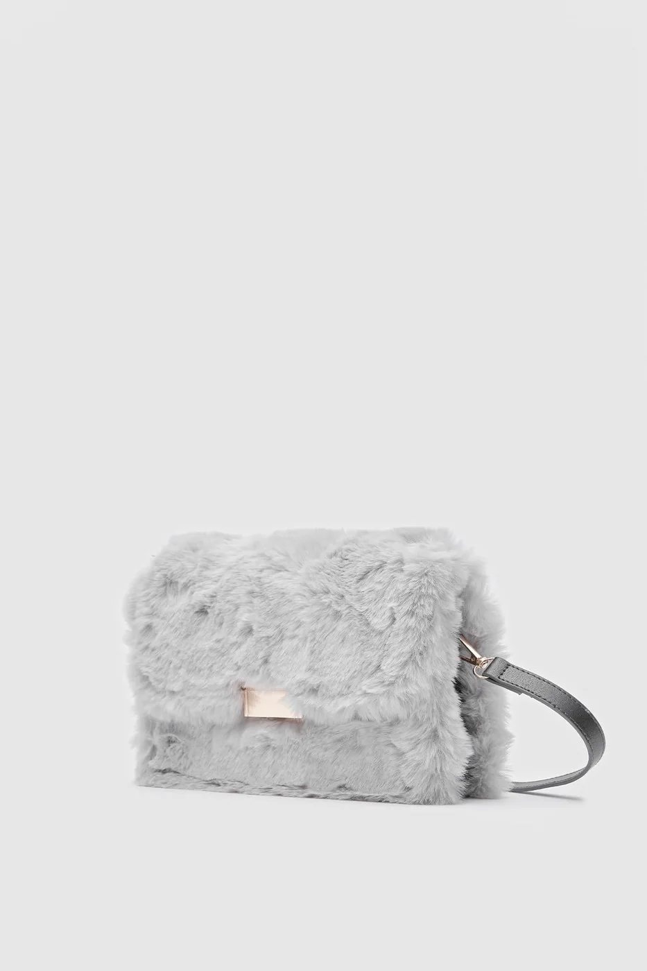 teddy crossbody bag in grey