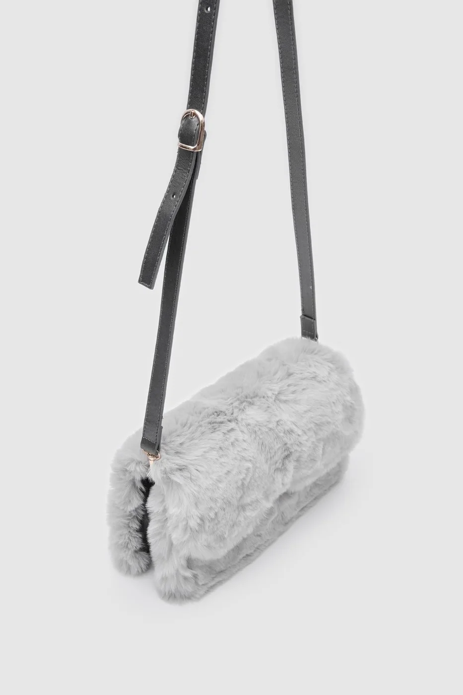 teddy crossbody bag in grey