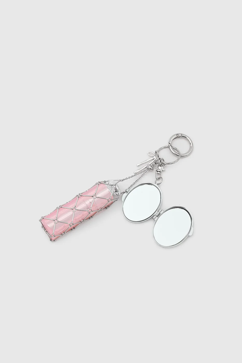 lipstick charm for bags in silver