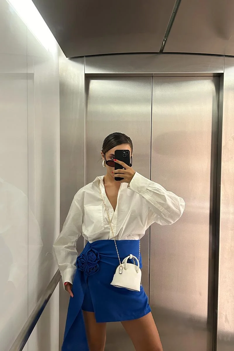 Faux leather crossbody bag Faux leather crossbody bag in white