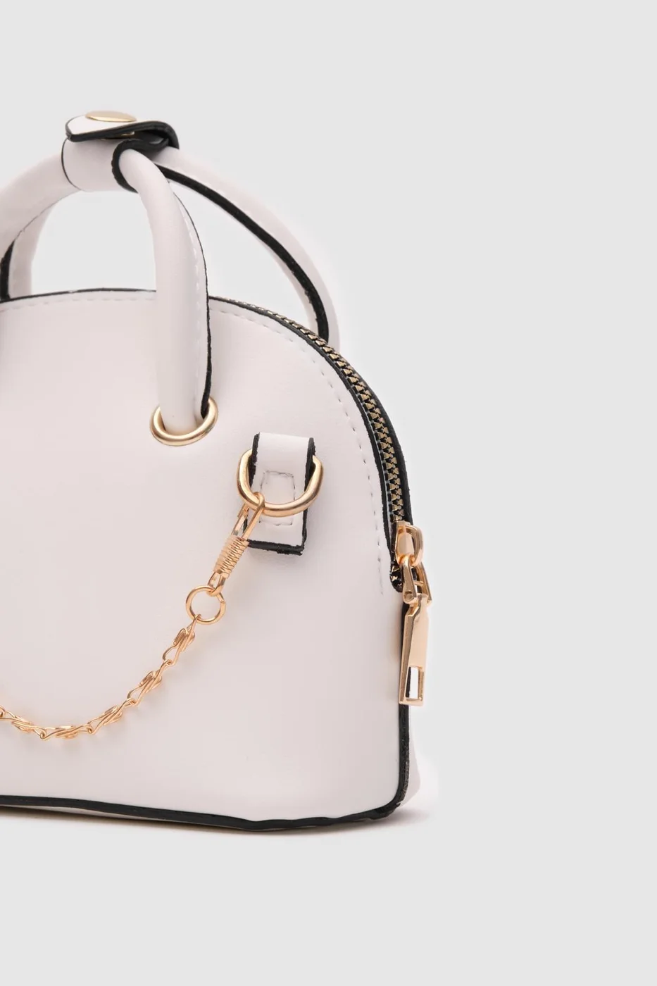 Faux leather crossbody bag Faux leather crossbody bag in white