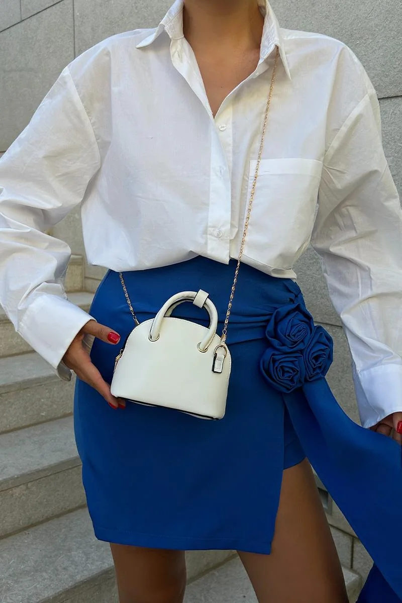 Faux leather crossbody bag Faux leather crossbody bag in white