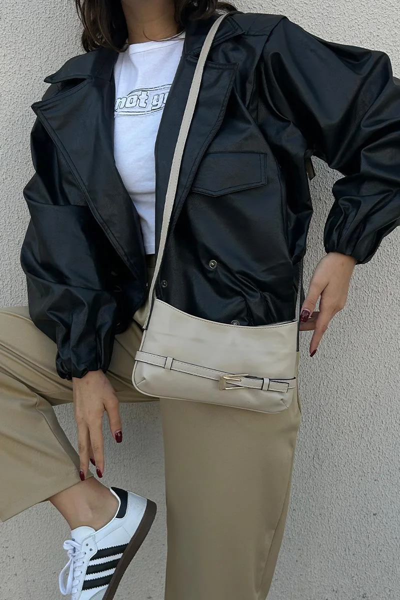 Faux leather crossbody bag Faux leather crossbody bag
