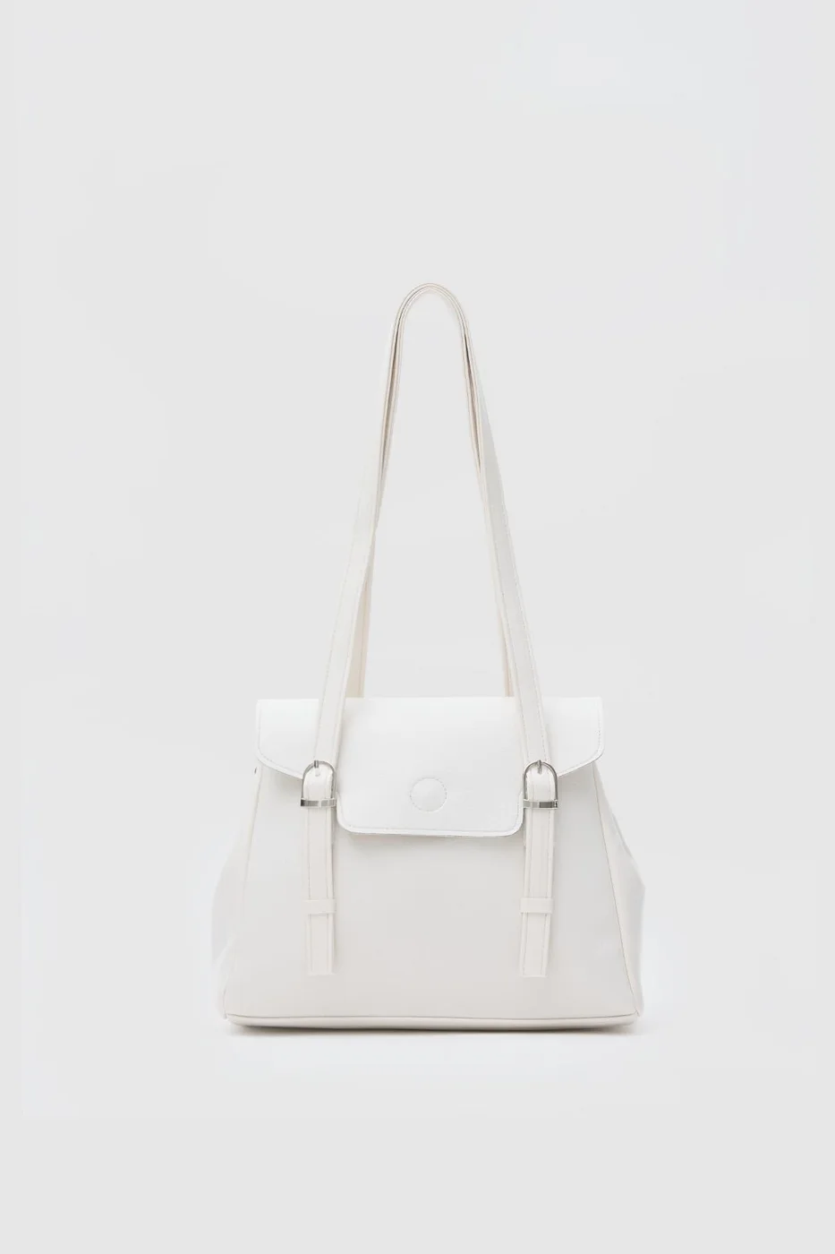Faux leather shoulder bag Faux leather shoulder bag in cream