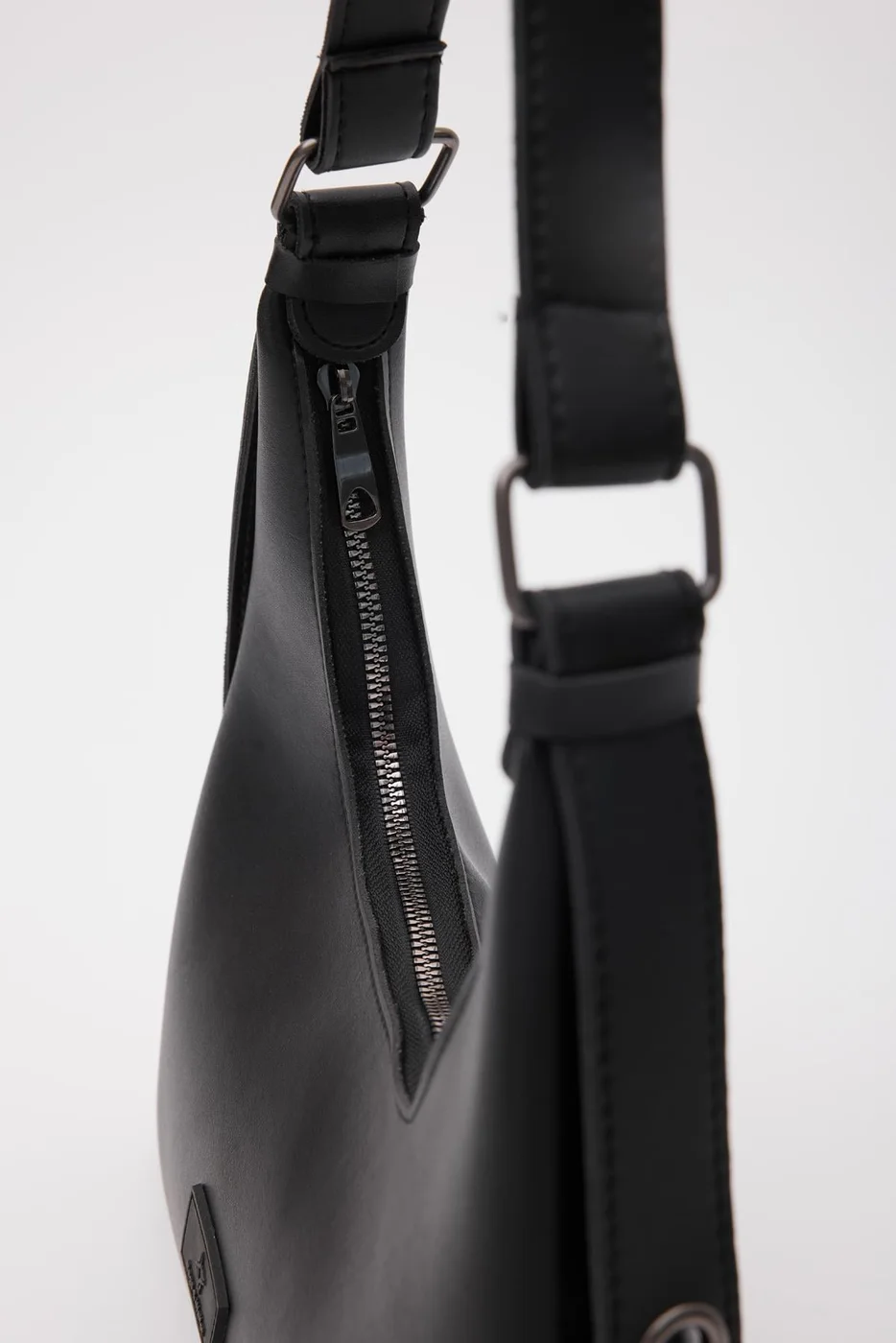 Faux leather baguette bag Faux leather baguette bag in black