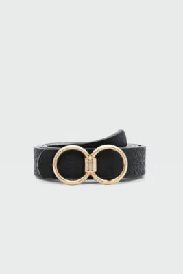 faux leather belt faux leather belt in black