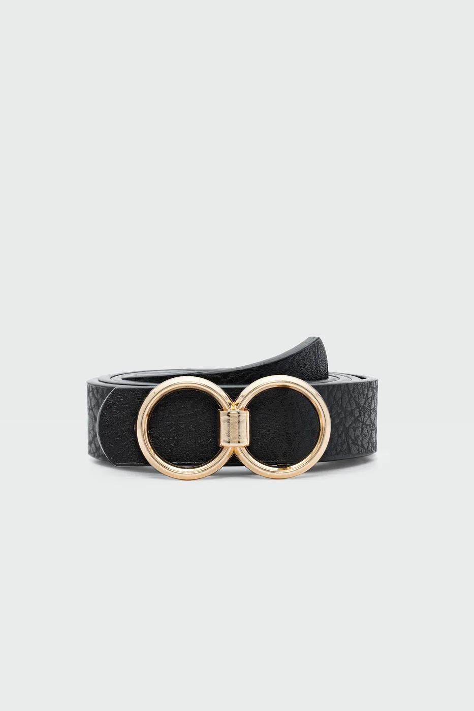 faux leather belt faux leather belt in black
