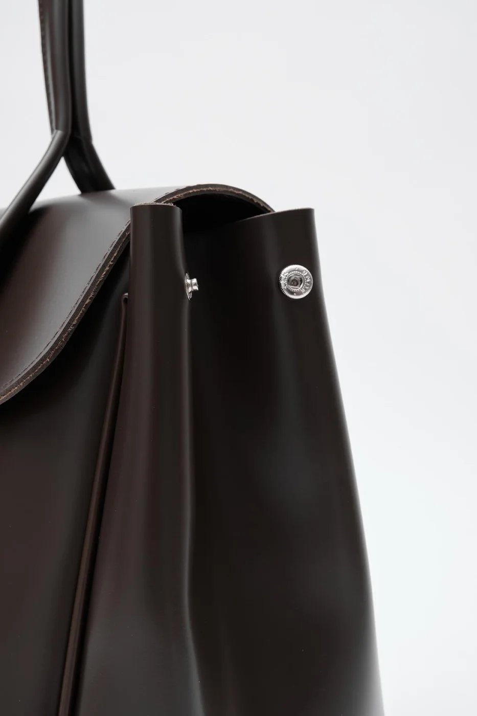 Faux leather shoulder bag Faux leather shoulder bag in dark brown