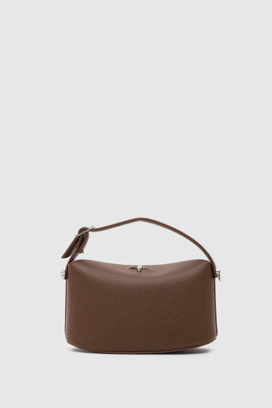 Faux leather crossbody bag for women in tan
