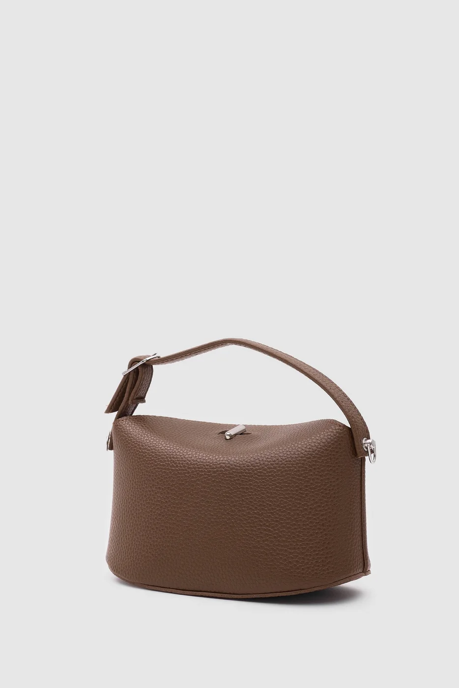 Faux leather crossbody bag for women in tan